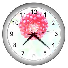 Flower T- Shirtflower T- Shirt Wall Clock (Silver)