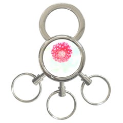 Flower T- Shirtflower T- Shirt 3-Ring Key Chain