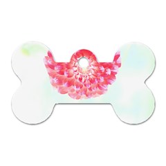 Flower T- Shirtflower T- Shirt Dog Tag Bone (Two Sides)