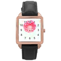 Flower T- Shirtflower T- Shirt Rose Gold Leather Watch 