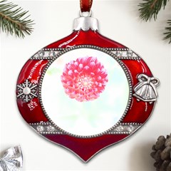 Flower T- Shirtflower T- Shirt Metal Snowflake And Bell Red Ornament