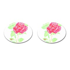 Flowers Art T- Shirtflower T- Shirt (1) Cufflinks (oval) by EnriqueJohnson