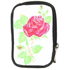 Flowers Art T- Shirtflower T- Shirt (1) Compact Camera Leather Case by EnriqueJohnson