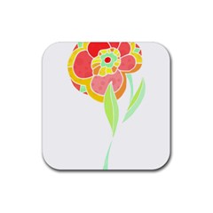 Flowers Art T- Shirtflower T- Shirt (2) Rubber Coaster (square) by EnriqueJohnson