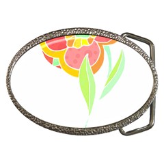 Flowers Art T- Shirtflower T- Shirt (2) Belt Buckles by EnriqueJohnson