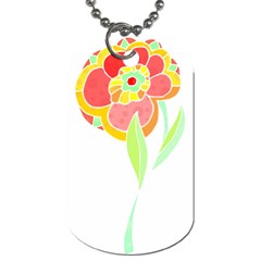 Flowers Art T- Shirtflower T- Shirt (2) Dog Tag (one Side) by EnriqueJohnson