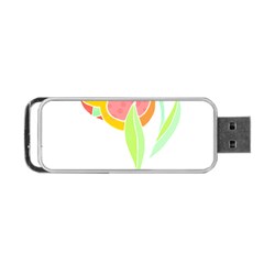 Flowers Art T- Shirtflower T- Shirt (2) Portable Usb Flash (one Side) by EnriqueJohnson