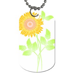 Flowers Art T- Shirtflower T- Shirt Dog Tag (two Sides) by EnriqueJohnson