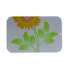 Flowers Art T- Shirtflower T- Shirt Open Lid Metal Box (silver)  