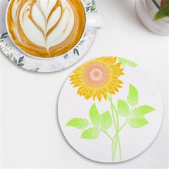 Flowers Art T- Shirtflower T- Shirt Uv Print Round Tile Coaster by EnriqueJohnson