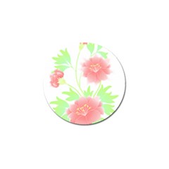 Flowers Art T- Shirtflowers T- Shirt (1) Golf Ball Marker (10 Pack)