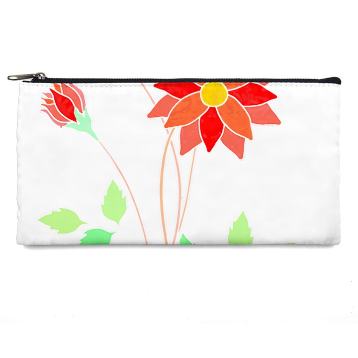 Flowers Art T- Shirtflowers T- Shirt (2) Pencil Case