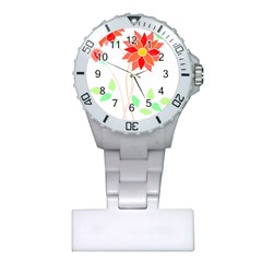 Flowers Art T- Shirtflowers T- Shirt (2) Plastic Nurses Watch by EnriqueJohnson