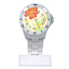 Flowers Art T- Shirtflowers T- Shirt (4) Plastic Nurses Watch by EnriqueJohnson