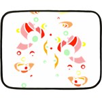 Flowers Art T- Shirtflowers T- Shirt (6) Two Sides Fleece Blanket (Mini) 35 x27  Blanket Front