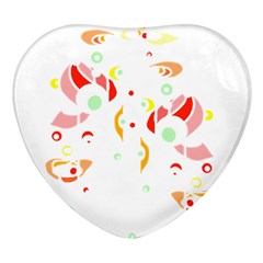 Flowers Art T- Shirtflowers T- Shirt (6) Heart Glass Fridge Magnet (4 Pack)