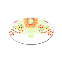 Flowers Art T- Shirtflowers T- Shirt (7) Sticker Oval (10 Pack) by EnriqueJohnson