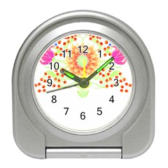 Flowers Art T- Shirtflowers T- Shirt (7) Travel Alarm Clock by EnriqueJohnson