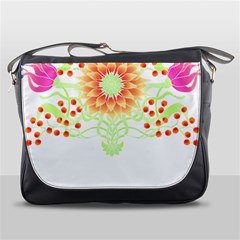 Flowers Art T- Shirtflowers T- Shirt (7) Messenger Bag by EnriqueJohnson