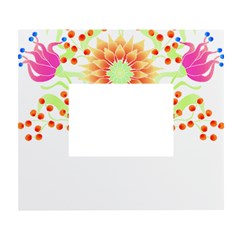 Flowers Art T- Shirtflowers T- Shirt (7) White Wall Photo Frame 5  X 7 