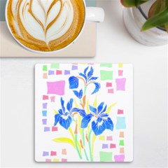 Flowers Art T- Shirtflowers T- Shirt (8) Uv Print Square Tile Coaster  by EnriqueJohnson