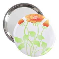 Flowers Art T- Shirtflowers T- Shirt (9) 3  Handbag Mirrors by EnriqueJohnson