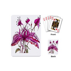 Flowers Art T- Shirtflowers T- Shirt (10) Playing Cards Single Design (mini)