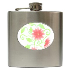 Flowers Art T- Shirtflowers T- Shirt (11) Hip Flask (6 Oz) by EnriqueJohnson