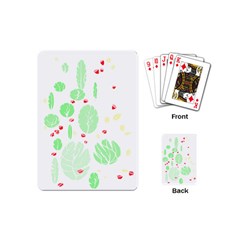 Flowers Art T- Shirtflowers T- Shirt (12) Playing Cards Single Design (Mini)