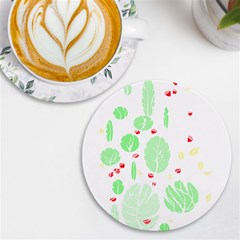 Flowers Art T- Shirtflowers T- Shirt (12) UV Print Round Tile Coaster