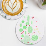 Flowers Art T- Shirtflowers T- Shirt (12) UV Print Round Tile Coaster Front