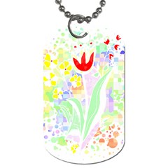 Flowers Art T- Shirtflowers T- Shirt (13) Dog Tag (two Sides) by EnriqueJohnson