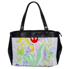 Flowers Art T- Shirtflowers T- Shirt (13) Oversize Office Handbag by EnriqueJohnson