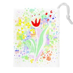 Flowers Art T- Shirtflowers T- Shirt (13) Drawstring Pouch (4xl) by EnriqueJohnson