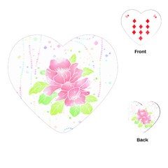 Flowers Art T- Shirtflowers T- Shirt (14) Playing Cards Single Design (heart)