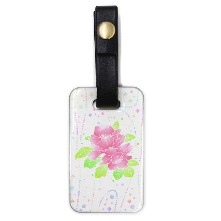 Flowers Art T- Shirtflowers T- Shirt (14) Luggage Tag (one side)