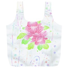 Flowers Art T- Shirtflowers T- Shirt (14) Full Print Recycle Bag (xxxl)