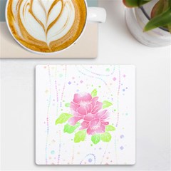 Flowers Art T- Shirtflowers T- Shirt (14) Uv Print Square Tile Coaster  by EnriqueJohnson