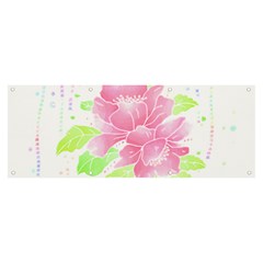 Flowers Art T- Shirtflowers T- Shirt (14) Banner And Sign 8  X 3 