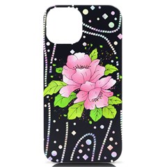 Flowers Art T- Shirtflowers T- Shirt (14) Iphone 14 Black Uv Print Case by EnriqueJohnson