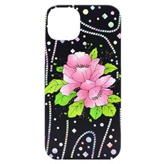 Flowers Art T- Shirtflowers T- Shirt (14) Iphone 14 Plus Black Uv Print Case