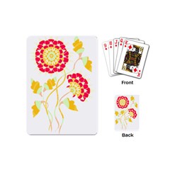 Flowers Art T- Shirtflowers T- Shirt (15) Playing Cards Single Design (mini)