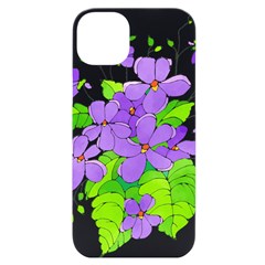 Flowers Art T- Shirtflowers T- Shirt (16) Iphone 14 Plus Black Uv Print Case