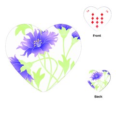 Flowers Art T- Shirtflowers T- Shirt (17) Playing Cards Single Design (heart)