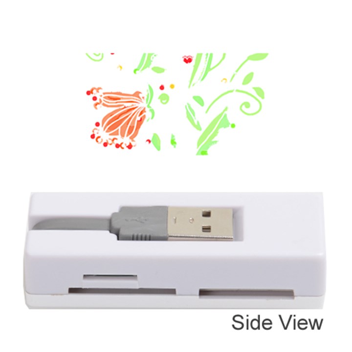 Flowers Art T- Shirtflowers T- Shirt (19) Memory Card Reader (Stick)