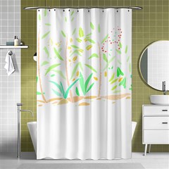 Flowers Art T- Shirtflowers T- Shirt (20) Shower Curtain 48  X 72  (small)  by EnriqueJohnson