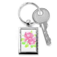 Flowers Art T- Shirtflowers T- Shirt (21) Key Chain (rectangle) by EnriqueJohnson