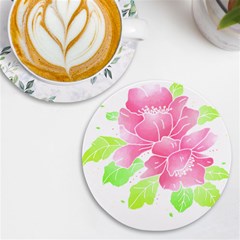 Flowers Art T- Shirtflowers T- Shirt (21) Uv Print Round Tile Coaster by EnriqueJohnson