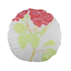 Flowers Art T- Shirtflowers T- Shirt (22) Standard 15  Premium Round Cushions by EnriqueJohnson