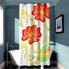 Flowers Art T- Shirtflowers T- Shirt (23) Shower Curtain 36  X 72  (stall)  by EnriqueJohnson